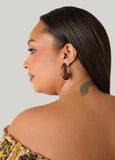 Wood Teardrop Earrings