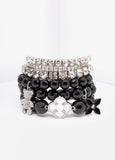Clover Crystal And Bead Bracelets