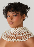 Layered Faux Pearl Collar