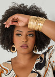 Set Of 24 Gold Tone Bangles