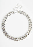 Silver Tone Chain Link Necklace
