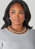Metallic Bead Necklace