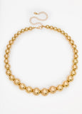Metallic Bead Necklace