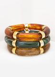 Set Of Three Marble Bracelets