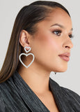 Crystal Heart Earrings