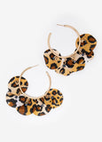 Leopard Hoop Earrings