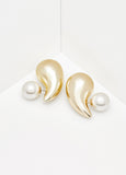 Gold Tone Teardrop Earrings