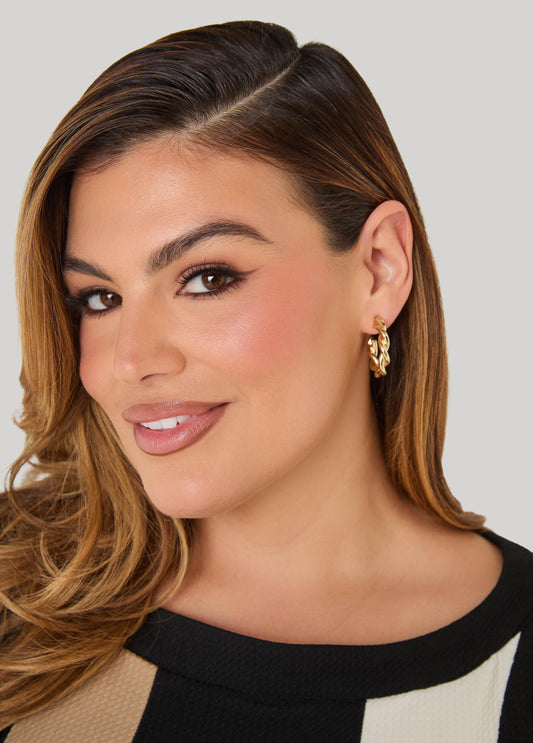 Twisted Hoop Earrings