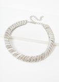 Pavé Crystal Silver Tone Necklace