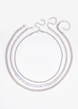 Set Of Three Gold Tone Necklaces