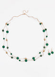Plus Size Beaded Necklace And Earrings Set