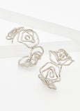 Rose Hoop Earrings