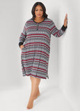 Plus Size Pillow Talk Printed Sleepshirt