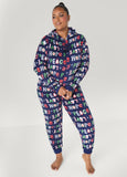 Plus Size Love To Sleep Holiday Onesie