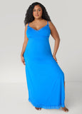 Mesh And Lace Trimmed Nightgown