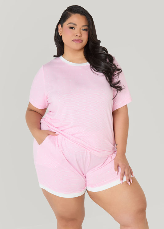 Anne Klein Striped PJs Shorts Set