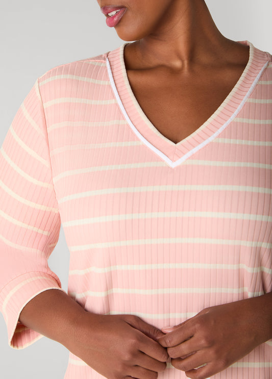Anne Klein Striped Sleepshirt