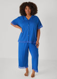 Lace Trimmed Jersey Pajama Set