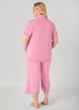 Lace Trimmed Jersey Pajama Set