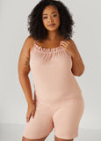 Plus Size Love To Sleep Ruffled Romper