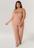 Plus Size Love To Sleep Ribbed Pajamas Set