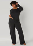 Plus Size Love To Sleep Ribbed Pajama Set