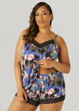 Abstract Print PJs Shorts Set
