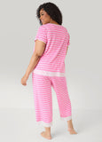 Ellen Tracy Striped PJ Capris Set