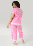 Ellen Tracy Striped PJ Capris Set