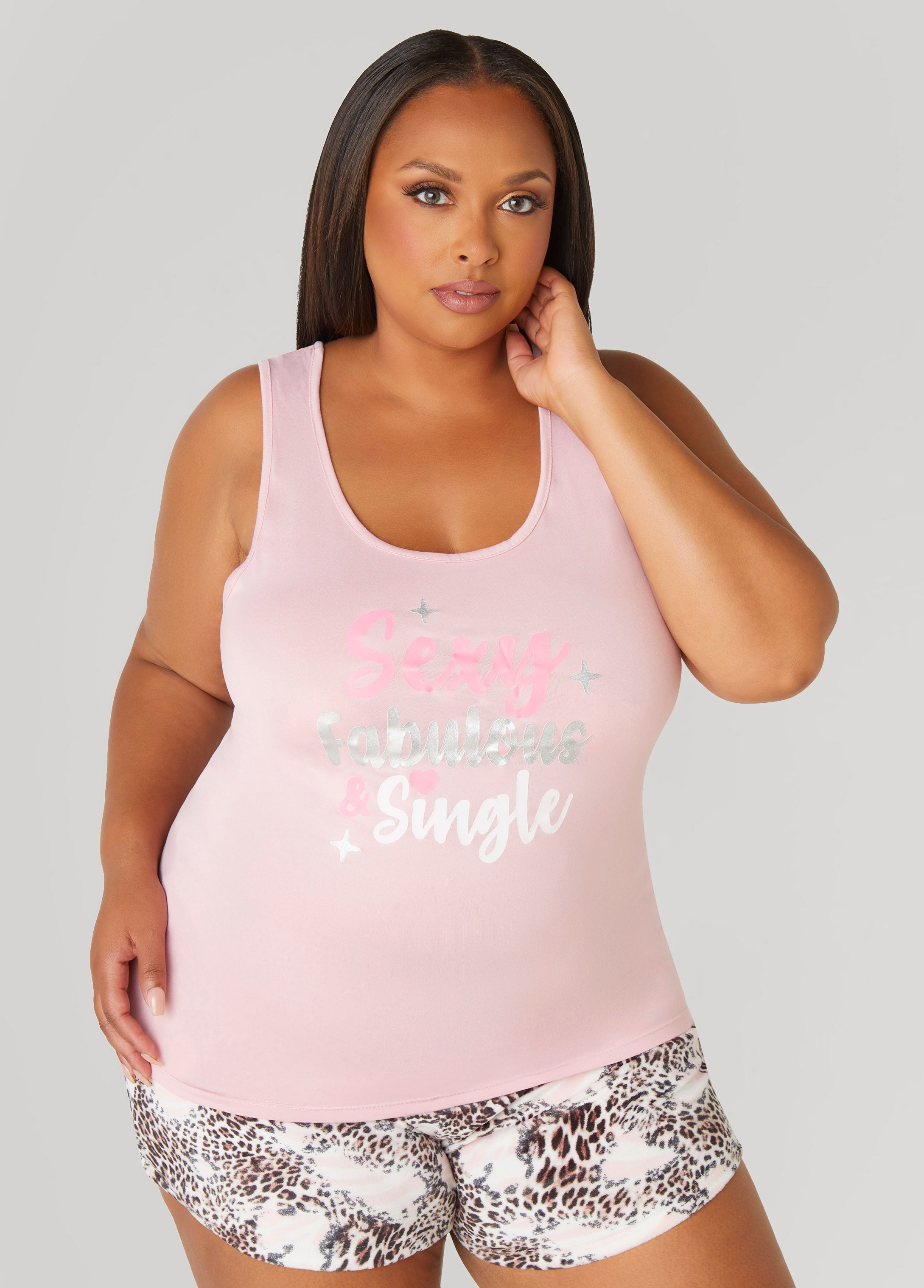 Plus Size Love To Sleep Fabulous Shorts Set