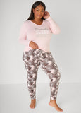 Plus Size Love To Sleep Beauty Pajama Set