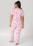 Moon To Noon Kiss Print Jumpsuit Set