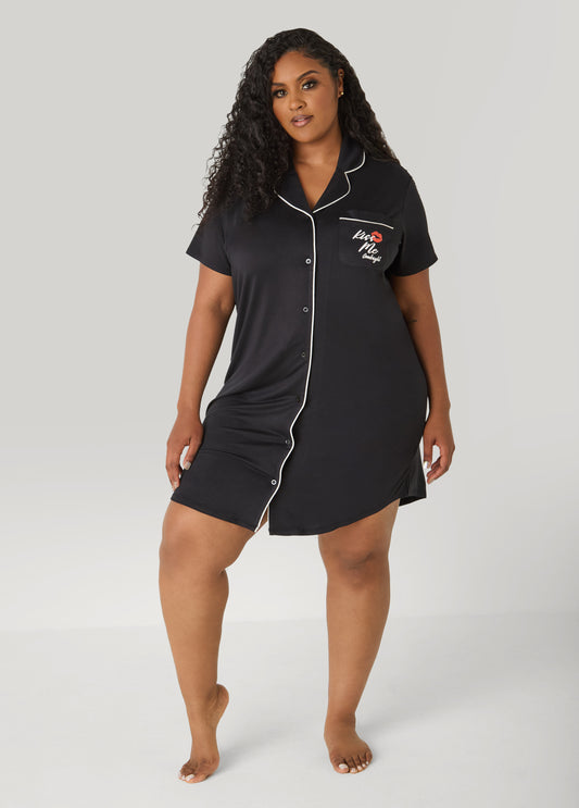 Moon To Noon Kiss Me Sleepshirt