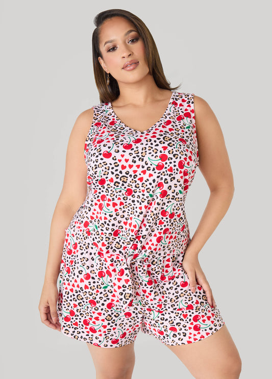 Moon To Noon Heart PJs Short Set