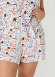 Moon To Noon Puppy PJs Short Set