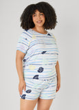 Moon To Noon Seashell Shorts Set
