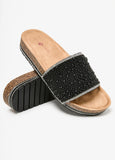 Beaded Flatform Sandals