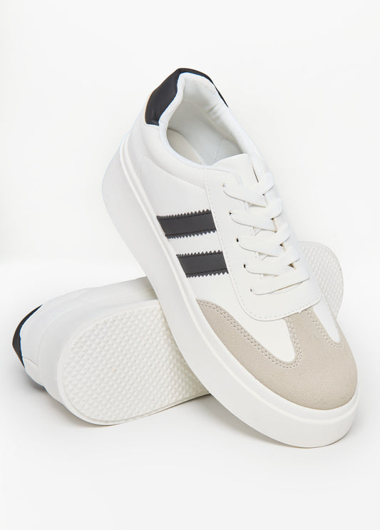 Striped Low Top Sneakers