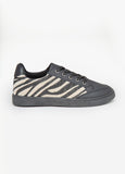Metallic Zebra Paneled Sneakers