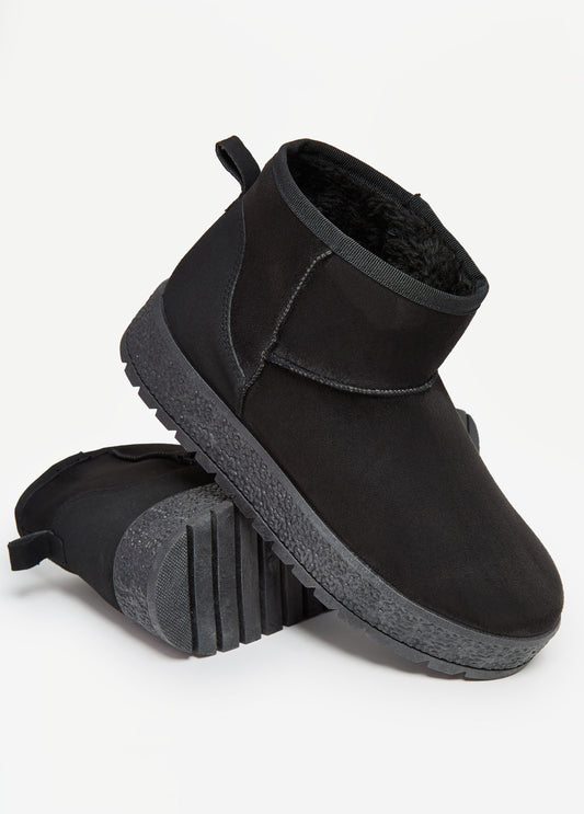 Faux Suede Ankle Boots