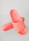 Ribbed Slip On Slides