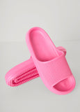 Ribbed Slide Sandals
