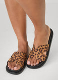 Cutout Animal Slide Sandals