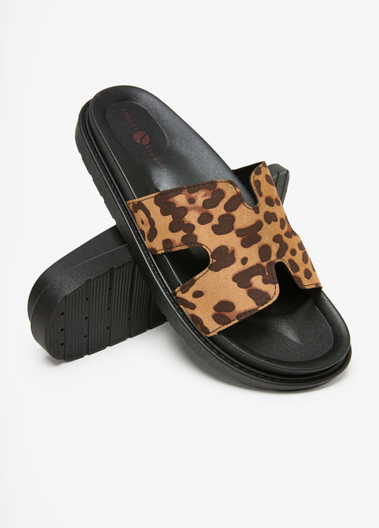 Cutout Animal Slide Sandals