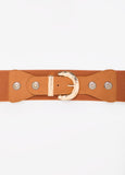 Faux Suede Stretch Belt
