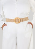 Raffia Stretch Belt