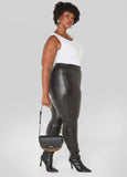 Animal Print Paneled Crescent Bag
