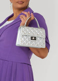 Metallic Quilted Shoulder Bag