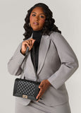 Quilted Faux Leather Crossbody