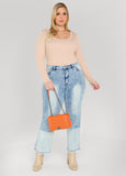 Quilted Faux Leather Flap Bag